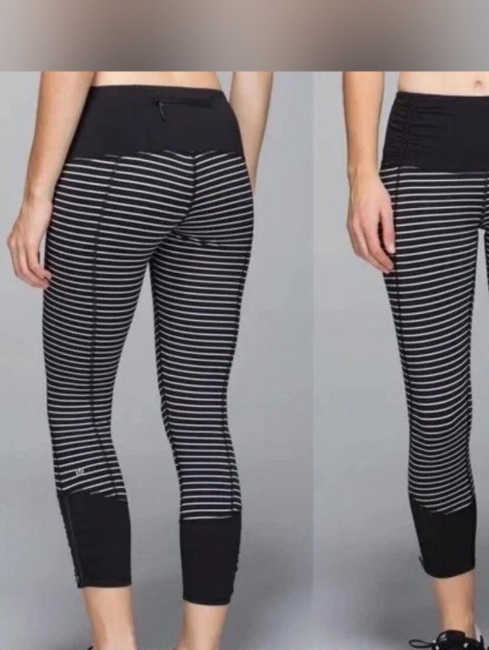 Lululemon Run Day Crop Leggings Size 4 Gym Workout Running